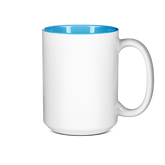 15 oz. Two Tone Colored Sublimation Ceramic Mug